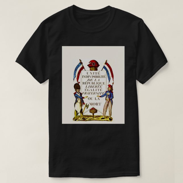 Revolutionen fransk Poster grafik T-Shirt (Design framsida)