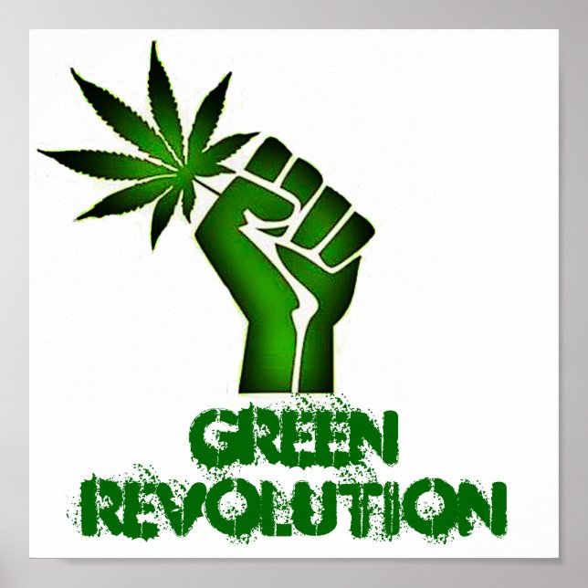 Revolutionen grönt Poster (Framsidan)