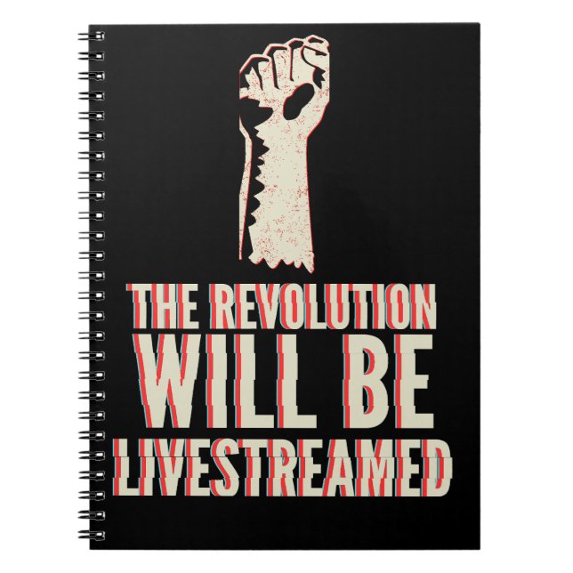 Revolutionen kommer att försvinna anteckningsbok (Framsidan)