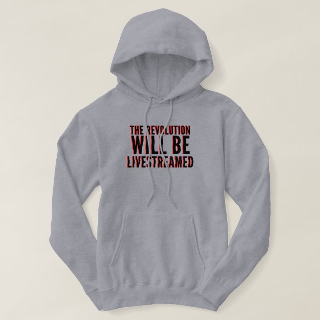 Revolutionen kommer att försvinna hoodie (Design framsida)