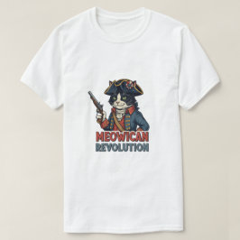 Revolutionen Meowican - Patriotic Cat T-Shirt