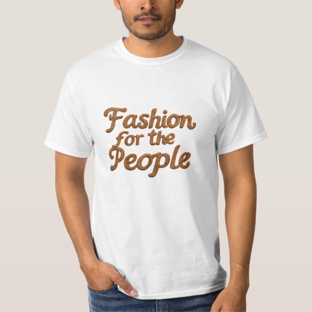 Revolutionen mode: För People Design T Shirt (Framsida)