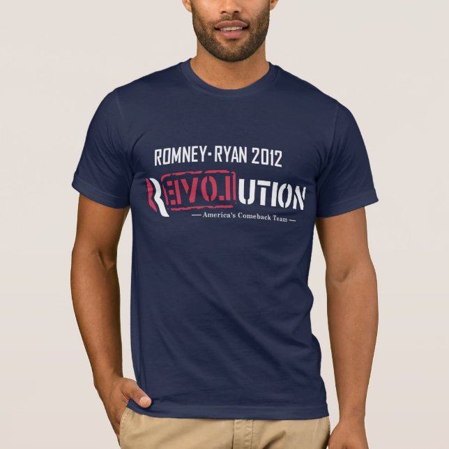Revolutionen Romney Ryan Tee Shirt (Framsida)