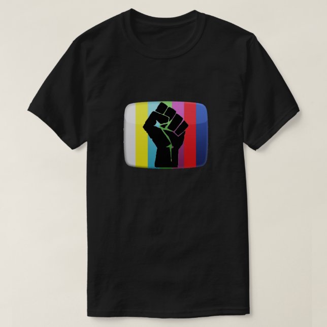 Revolutionen ska för att inte televiseds - t shirt (Design framsida)