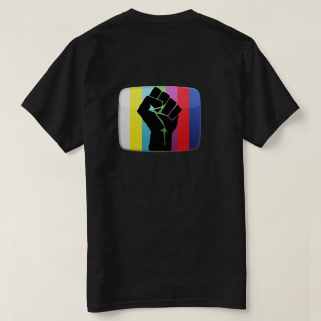 Revolutionen ska för att inte televiseds - tröja (Design baksida)