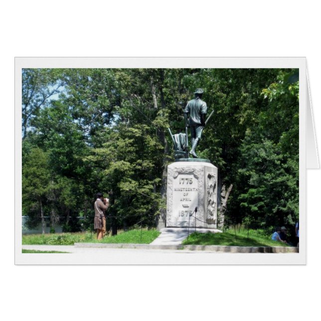 Revolutionens början hälsningskort (Framsidan Horizontal)