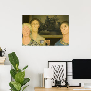 Revolutionens döttrar efter Grant Wood Poster