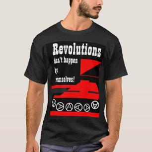revolutioner händer inte vid dem t-skjortan t shirt