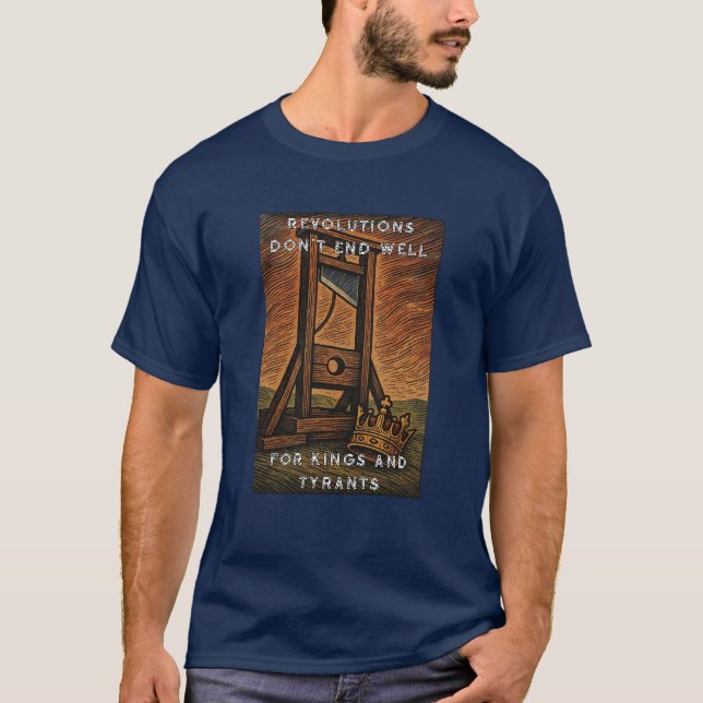 Revolutioner slutar inte väl t shirt (Framsida)