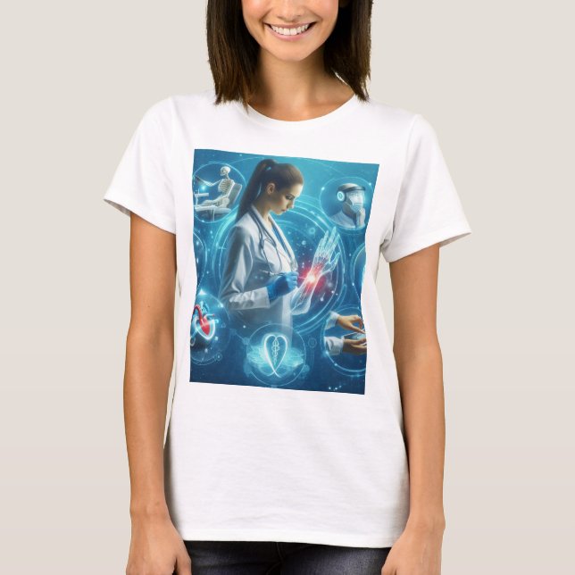 Revolutionerande hälsovård: Effekten av AI, Tele T Shirt (Framsida)