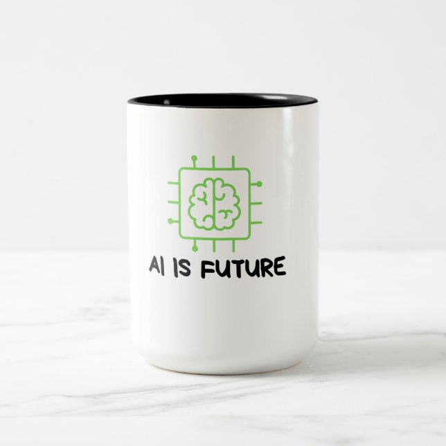 Revolutionerande Muggdesign med AI Två-Tonad Mugg (Center)