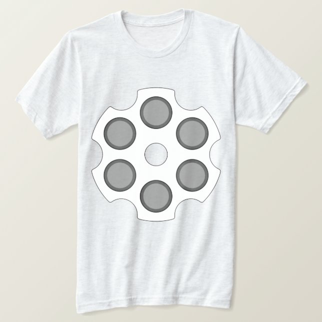 "Revolver Cylinder" (Prototyp 20181029-1220) T Shirt (Design framsida)
