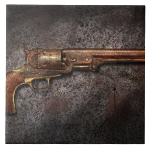Revolver - Modell 1851 - 36 kaliber Kakelplatta