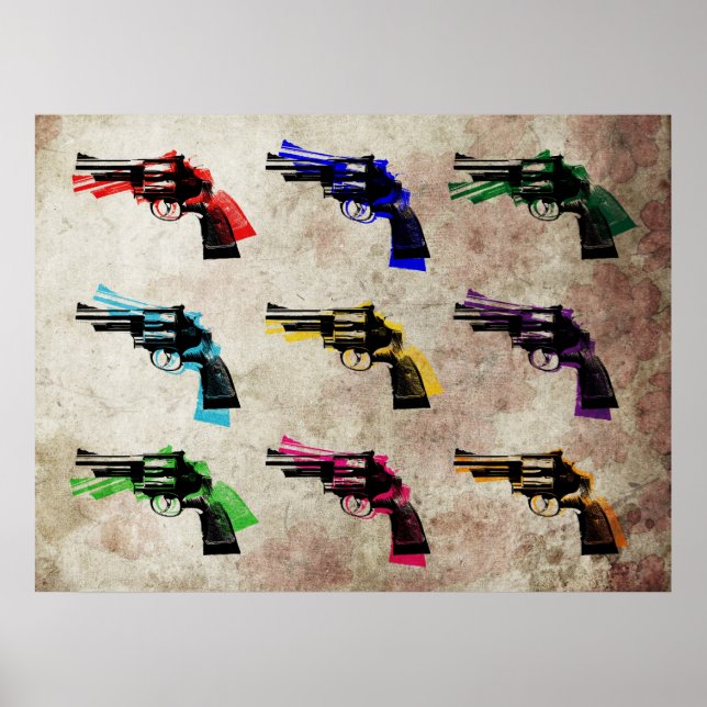 Revolver Pop Art Poster (Framsidan)