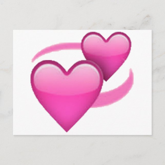 Revolving Hearts - Emoji Vykort (Framsida)