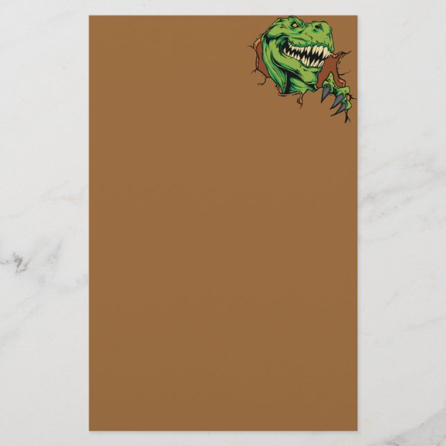 Revor för T Rex Brevpapper (Framsida)