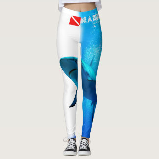 Revshajar som simmar i det blå leggings