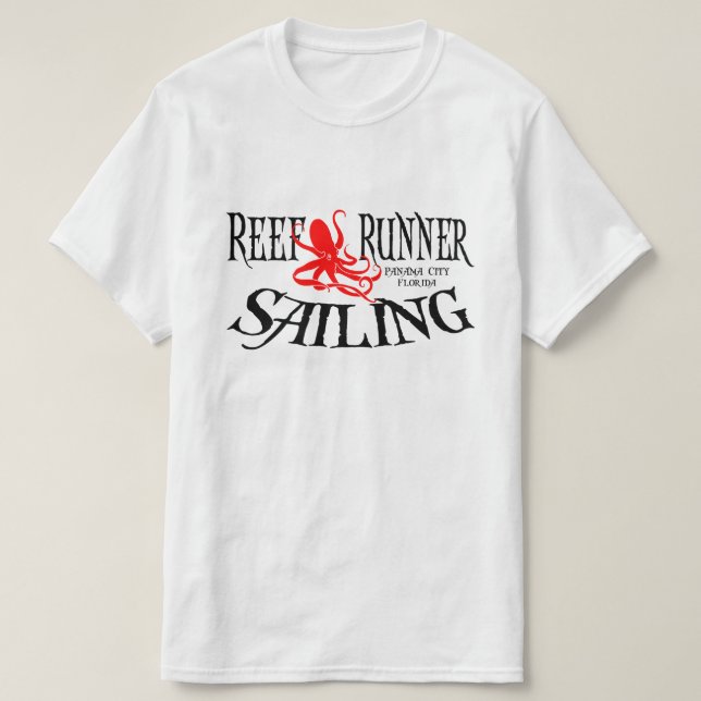 Revspringersegling - bläckfiskutslagsplats tee shirt (Design framsida)