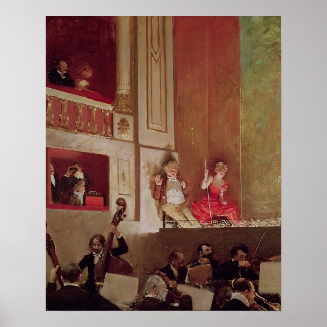 Revue at the Theater des Varietes, 1885 Poster (Framsidan)