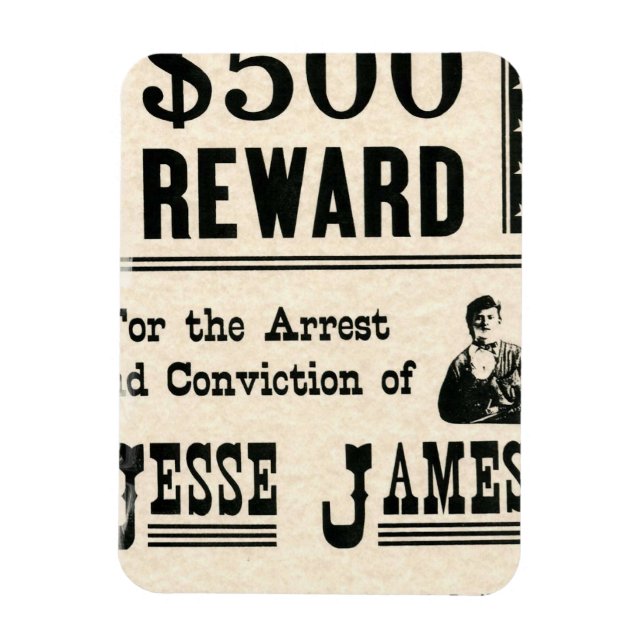 Reward for Jesse James Magnet (Vertikal)