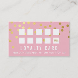 REWARD LOYALTY CARD glam confietti guld blek rosa Lojalitetskort
