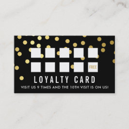 REWARD LOYALTY CARD glam konetti guld black Lojalitetskort