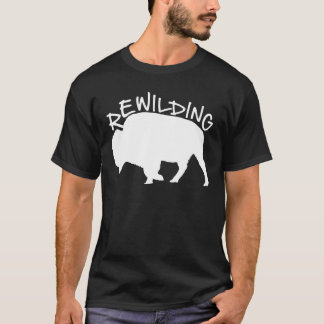 rewilding wisent bison t shirt