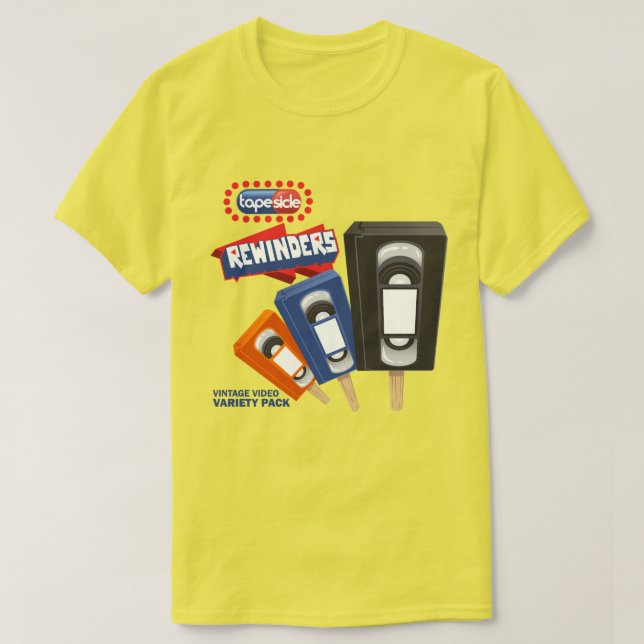 Rewinders: VHS Isglassparodi T Shirt (Design framsida)