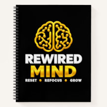 Rewired Mind Logotyp Spiralblock - Svart Journal