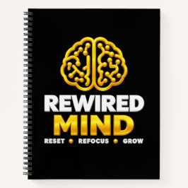 Rewired Mind Logotyp Spiralblock - Svart Journal