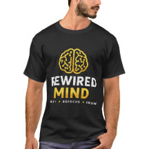 Rewired Mind Logotyp T-shirt — Svart Självförtroen