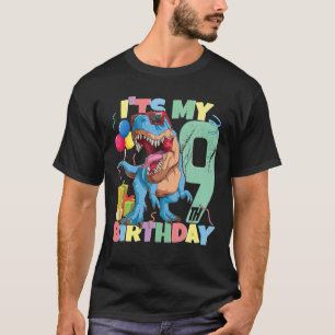 Rex 9:e födelsedag Flicka 9 år 2013 Dinosaur T Shirt