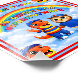 Rex and a rainbow 6 x 6 desk print individual earl fototryck