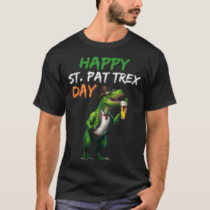 Rex Beer Glass Pattys Day Lep i lycklig T Shirt