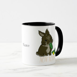 Rex bunny eats dandelion Tasse Mugg