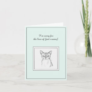 Rex Cat Sympathy Foleting Card Kort