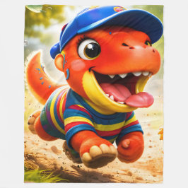 Rex, det förhistoriska dinosaurieäventyret premium fleecefilt