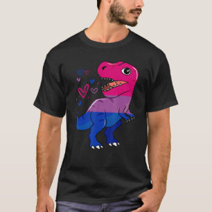 Rex Dinosaur Bisexual Flagga Bisexuality Pride Mån T Shirt