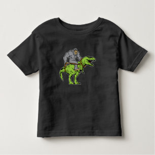 Rex för Bigfoot Sasquatch ridningDinosaur T T Shirt