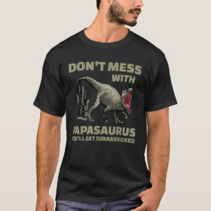 Rex för manar dinasor pappa saurus T Shirt