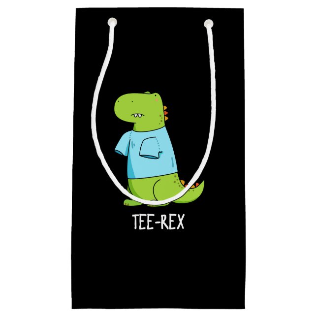 Rex Funny TShirt TRex Dinosaur Pun Mörk BG (Framsidan)