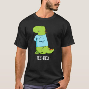 Rex Funny TShirt TRex Dinosaur Pun Mörk BG T Shirt