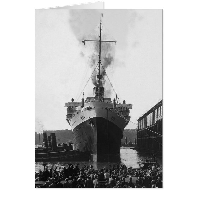 Rex i NYC Harbour Hälsningskort (Framsidan)