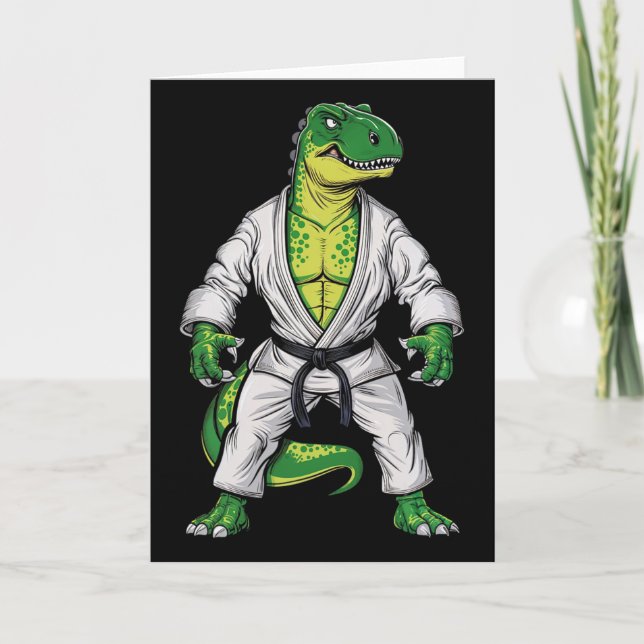 Rex kampsport Dinosaurie Jiu-jitsu Bjj Karate  Kort (Framsida)