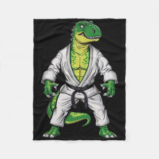 Rex Martial Arts Dinosaur Jiu-jitsu Bjj Karate Fleecefilt