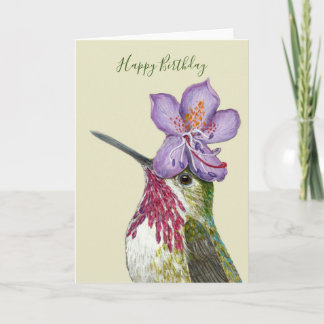 Rex på kalliope hummingbird card kort