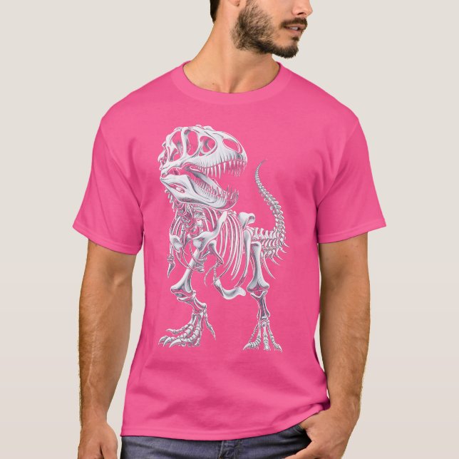 Rex Skeleton Dinosaur Bones Paleo Fossil Dinosaurs T Shirt (Framsida)