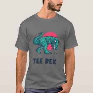 Rex spelar Golf - Golfing Rex Pun Golf Tee Di