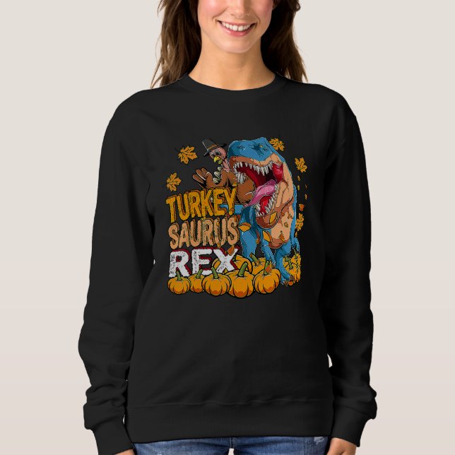 Rex Thanksgiving Thanksgiving Turkey Saurus Rex T Shirt (Framsida)