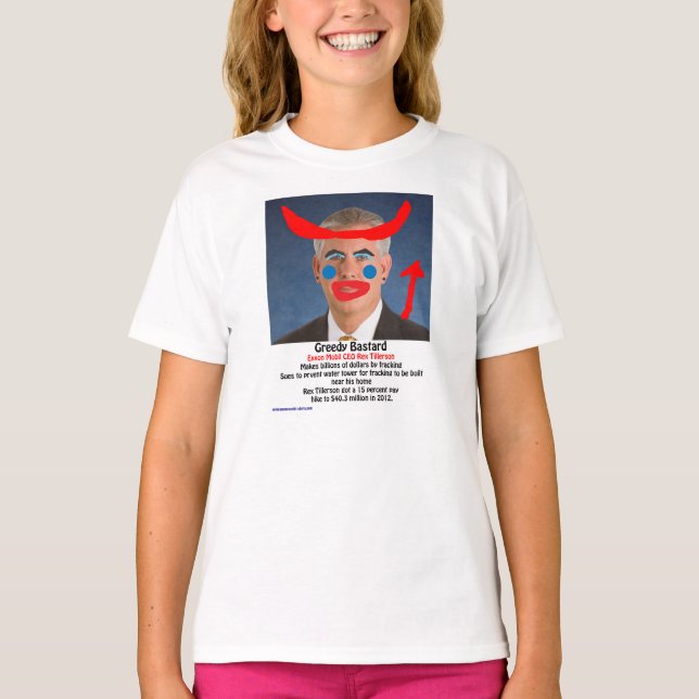 Rex Tillerson - girig oäkting Tee Shirt (Framsida)